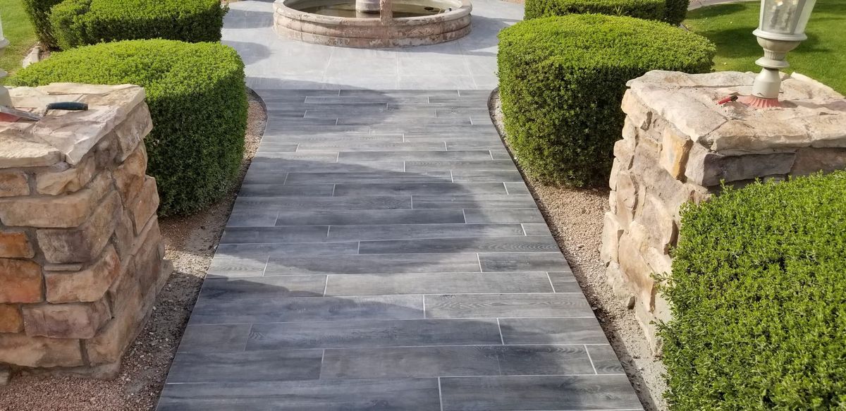 Tile project by PhD Home Solutions — exterior tile