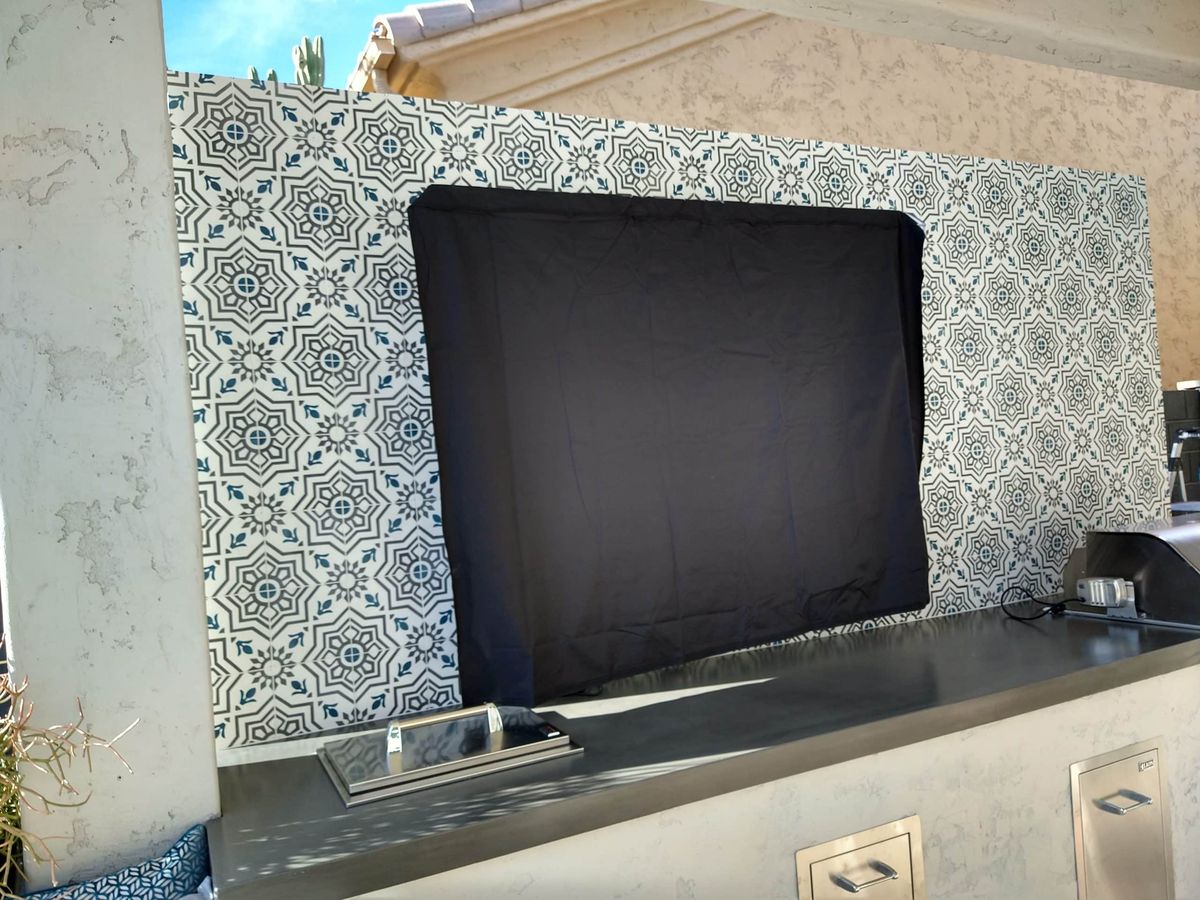 Exterior tile installation by PhD Home Solutions